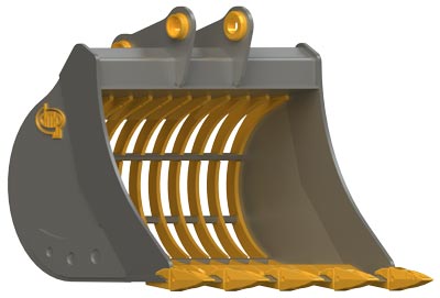 benna grigliata per escavatori 110-140 quintali